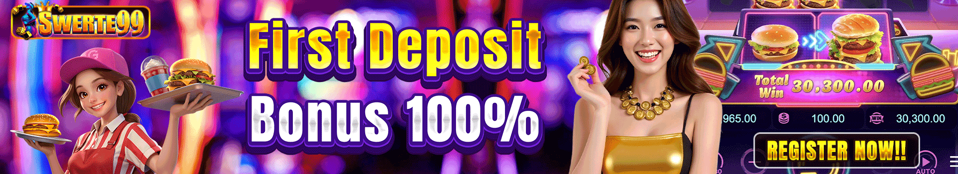 First Deposit Bonus 100%